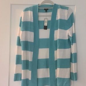 Talbots new with tags striped cardigan sweater